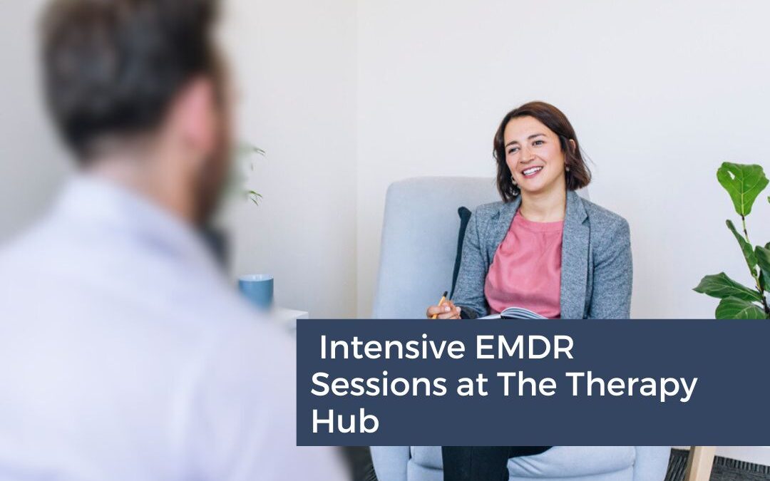 Marie as Therapist guiding intensive EMDR sessions for trauma recovery at The Therapy Hub